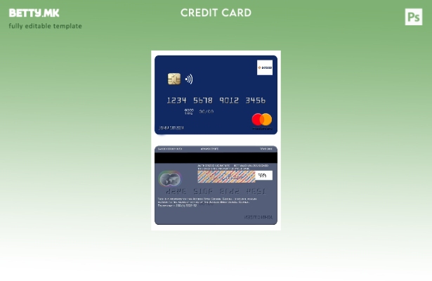 Модерен стил на Guinea Access Bank Guinée Mastercard шаблон